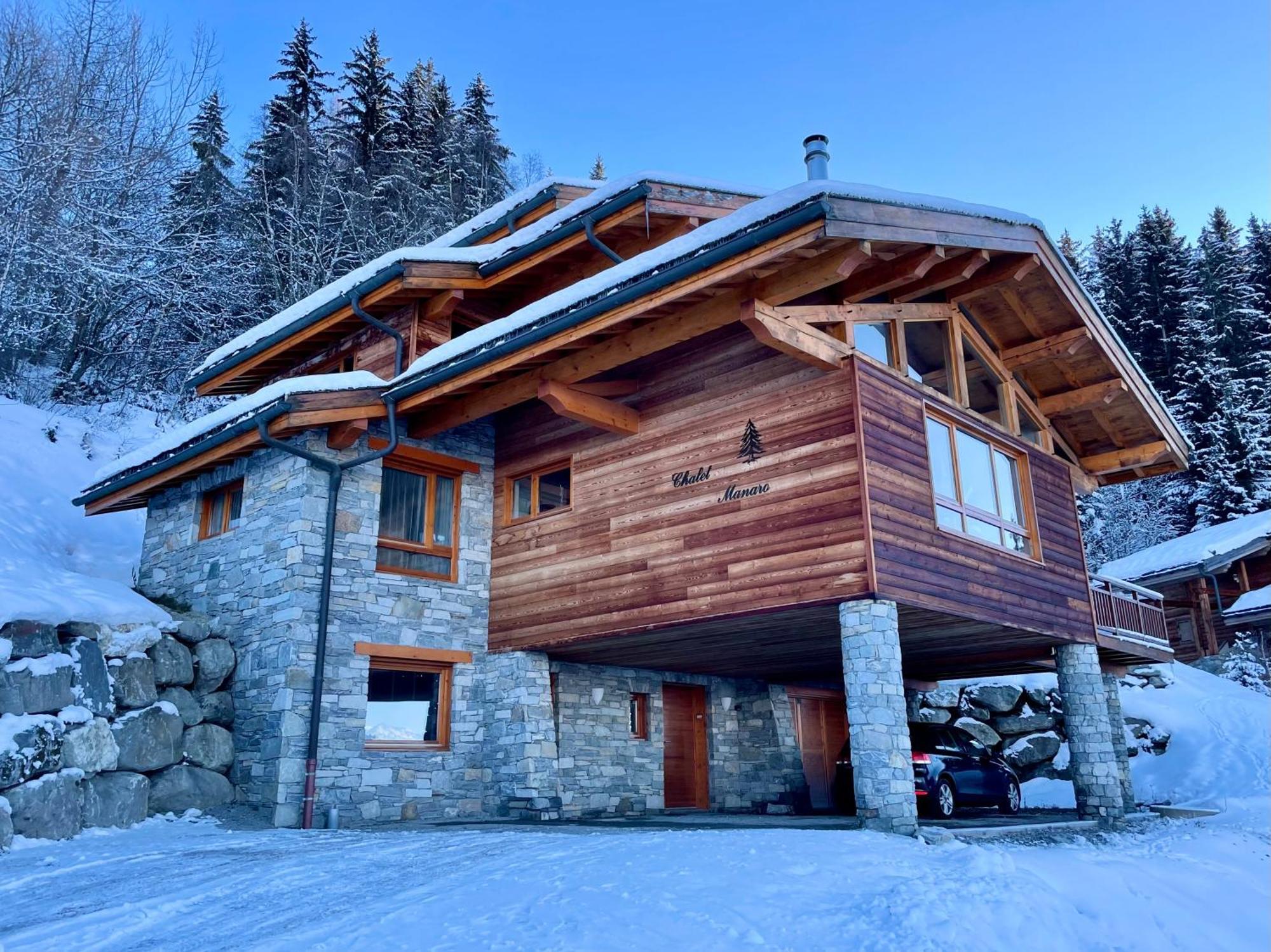 Vila Arc 1800, Le Chalet Manaro Avec Sa Vue Panoramique Bourg-Saint-Maurice Exteriér fotografie